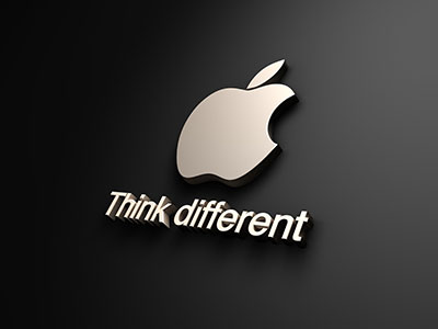 Think different by Apple